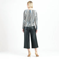 Clara Sun Woo - Python Dolman Sleeve Top