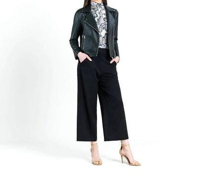 Clara Sunwoo - Liquid Leather Moto Jacket