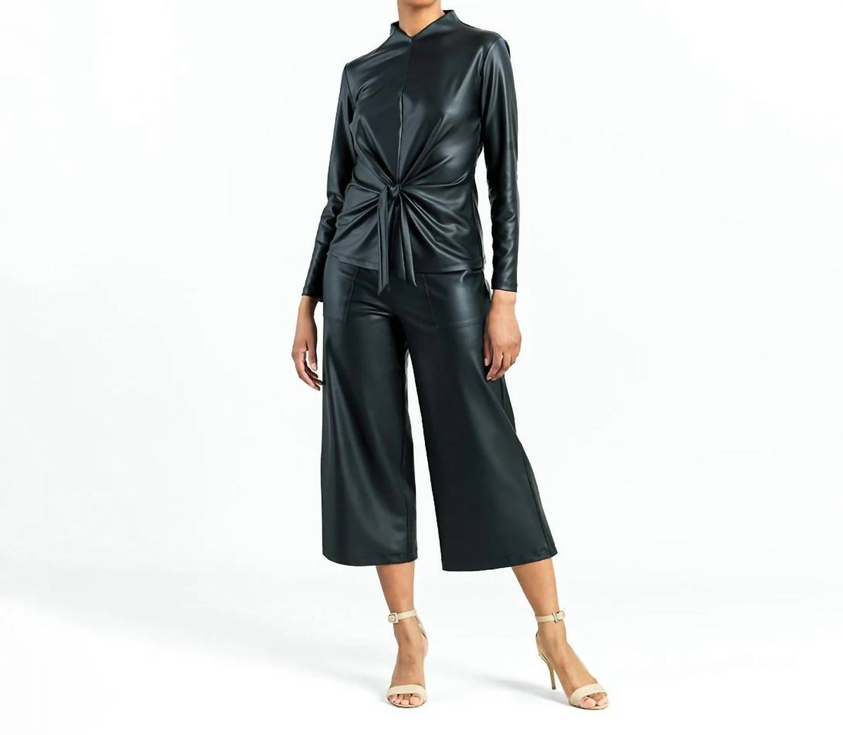Clara Sunwoo - Liquid Leather Top