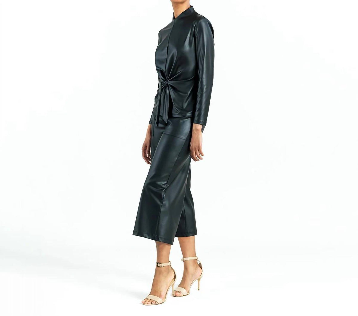 Clara Sunwoo - Liquid Leather Top