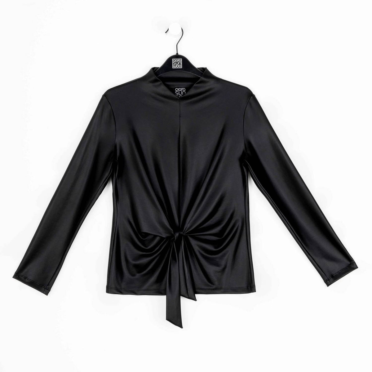 Clara Sunwoo - Liquid Leather Top