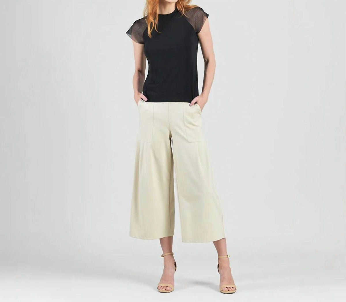 Clara Sunwoo - Mesh Cap Sleeve Top