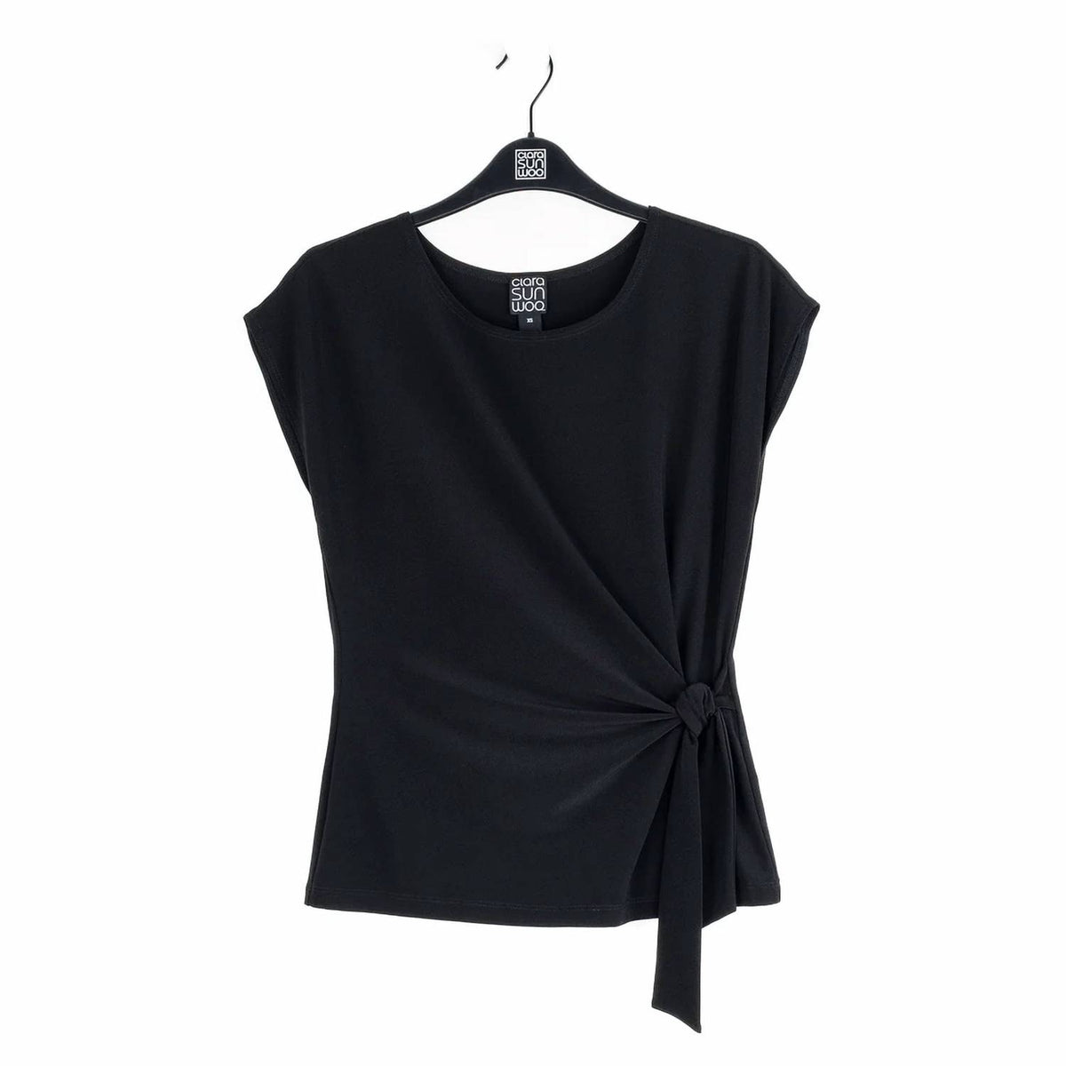Clara Sunwoo - Slant Sleeve Side Tie Top