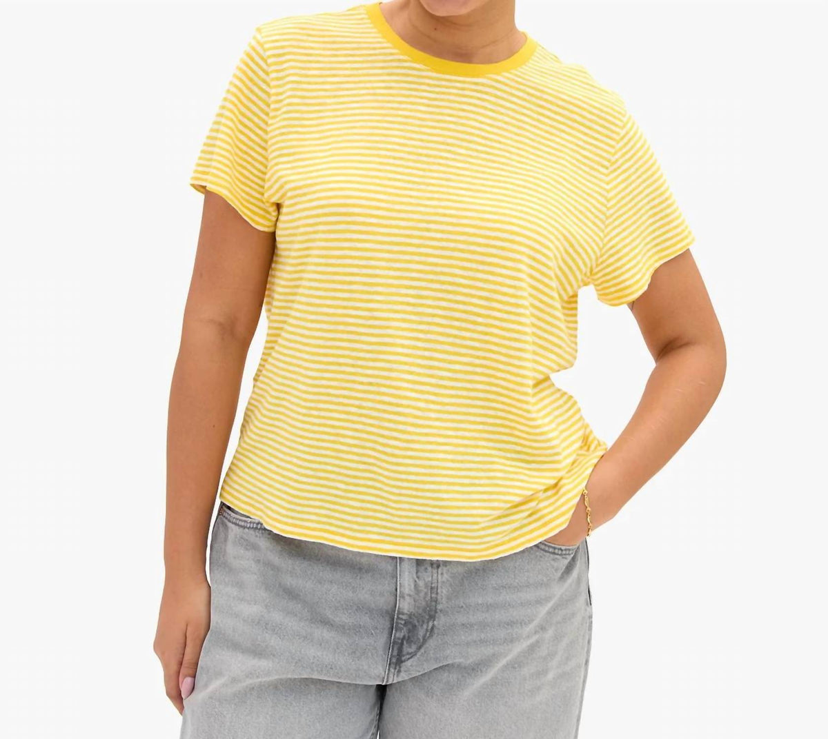 Clare V. - Mini Stripe Classic Tee