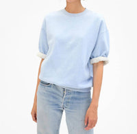 Clare V. - Short Sleeve Oversized Sweatshirt