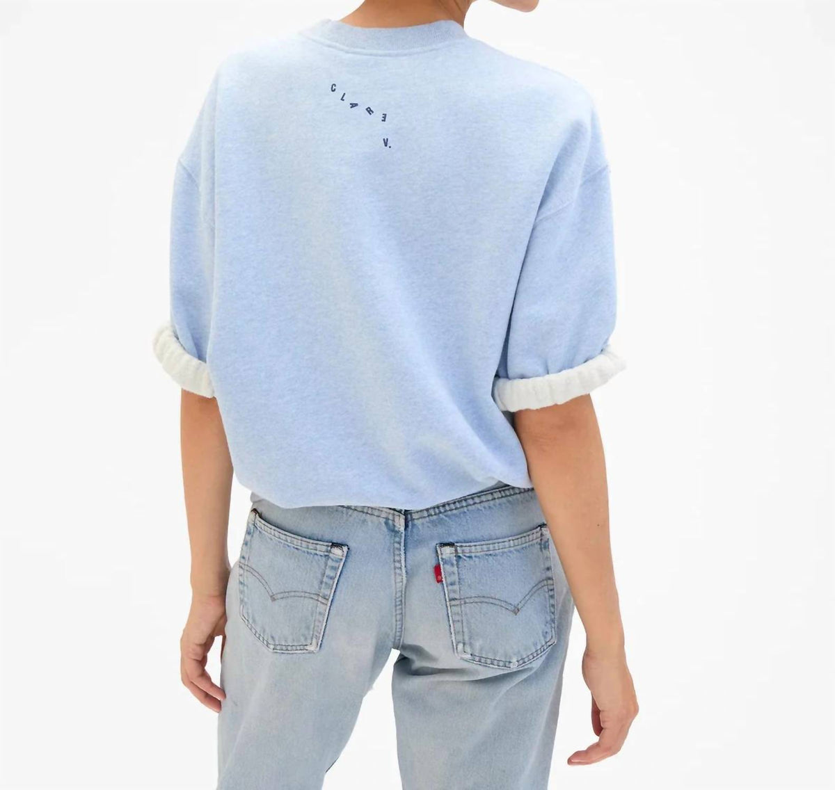 Clare V. - Short Sleeve Oversized Sweatshirt