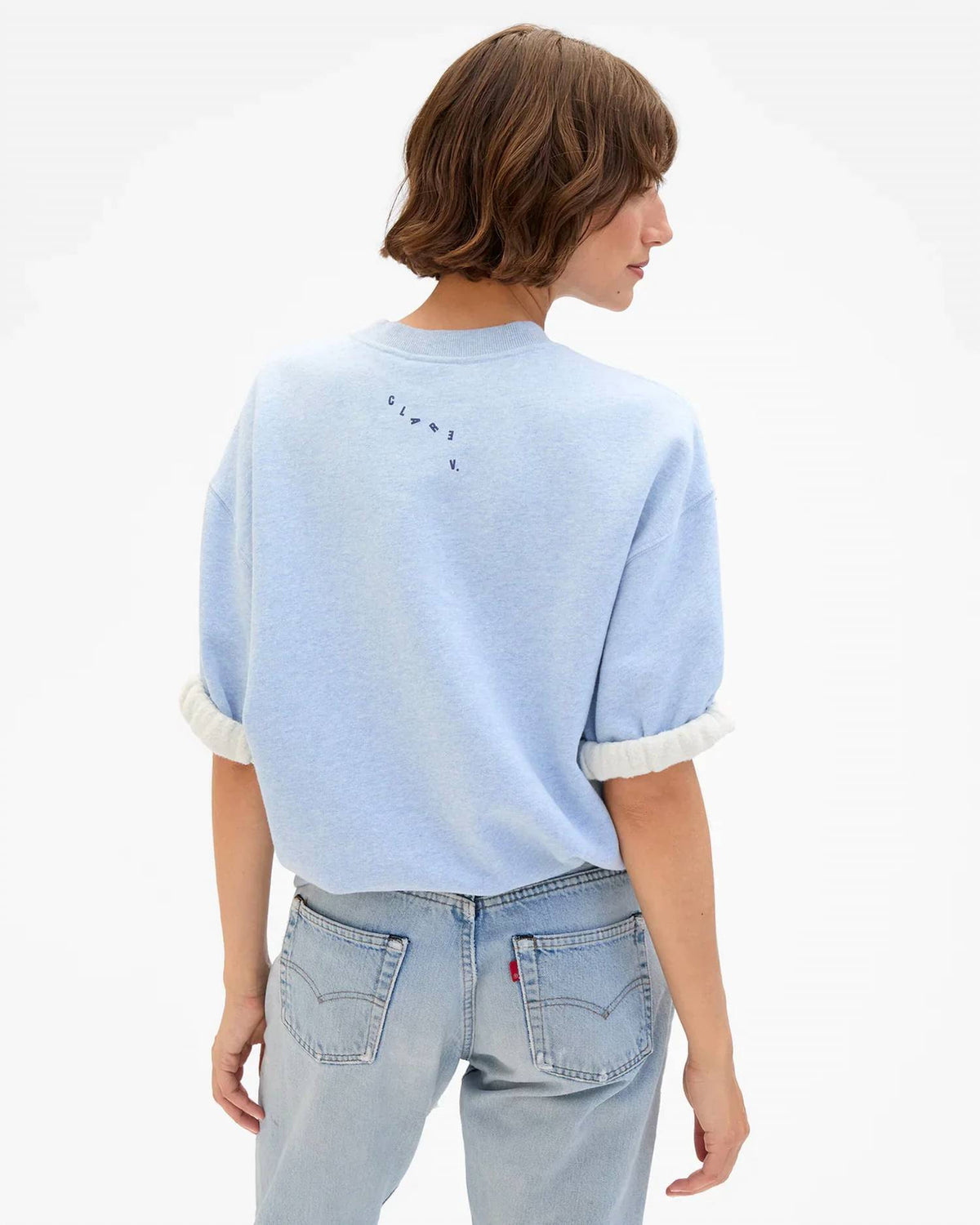 Clare V. - Short Sleeve Oversized Sweatshirt