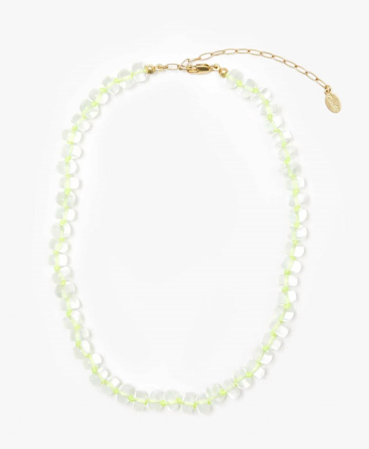 Clare V. - Stone Slice Necklace