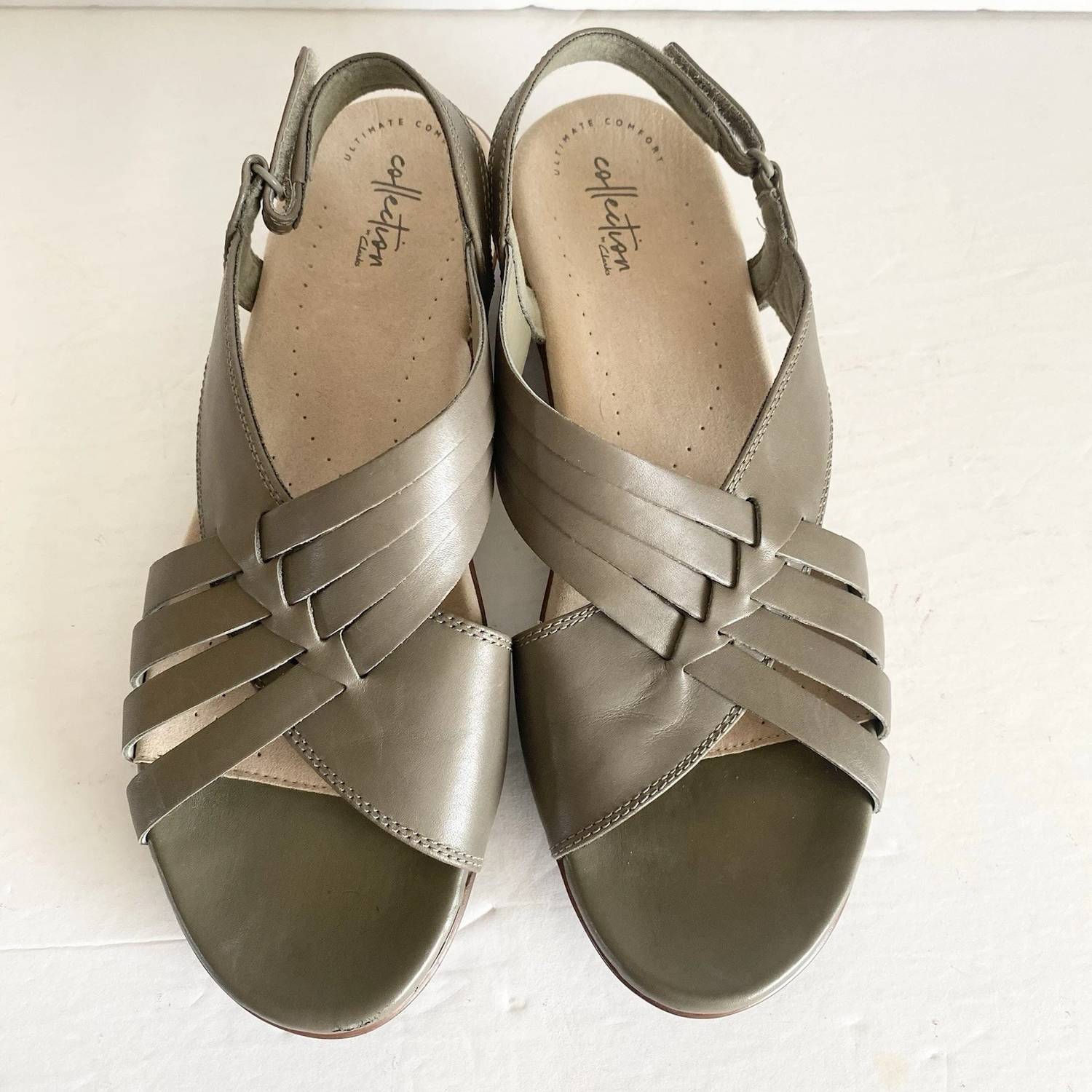 Clarks - Women's Loomis Cassey Sandal - green - leather - sandals