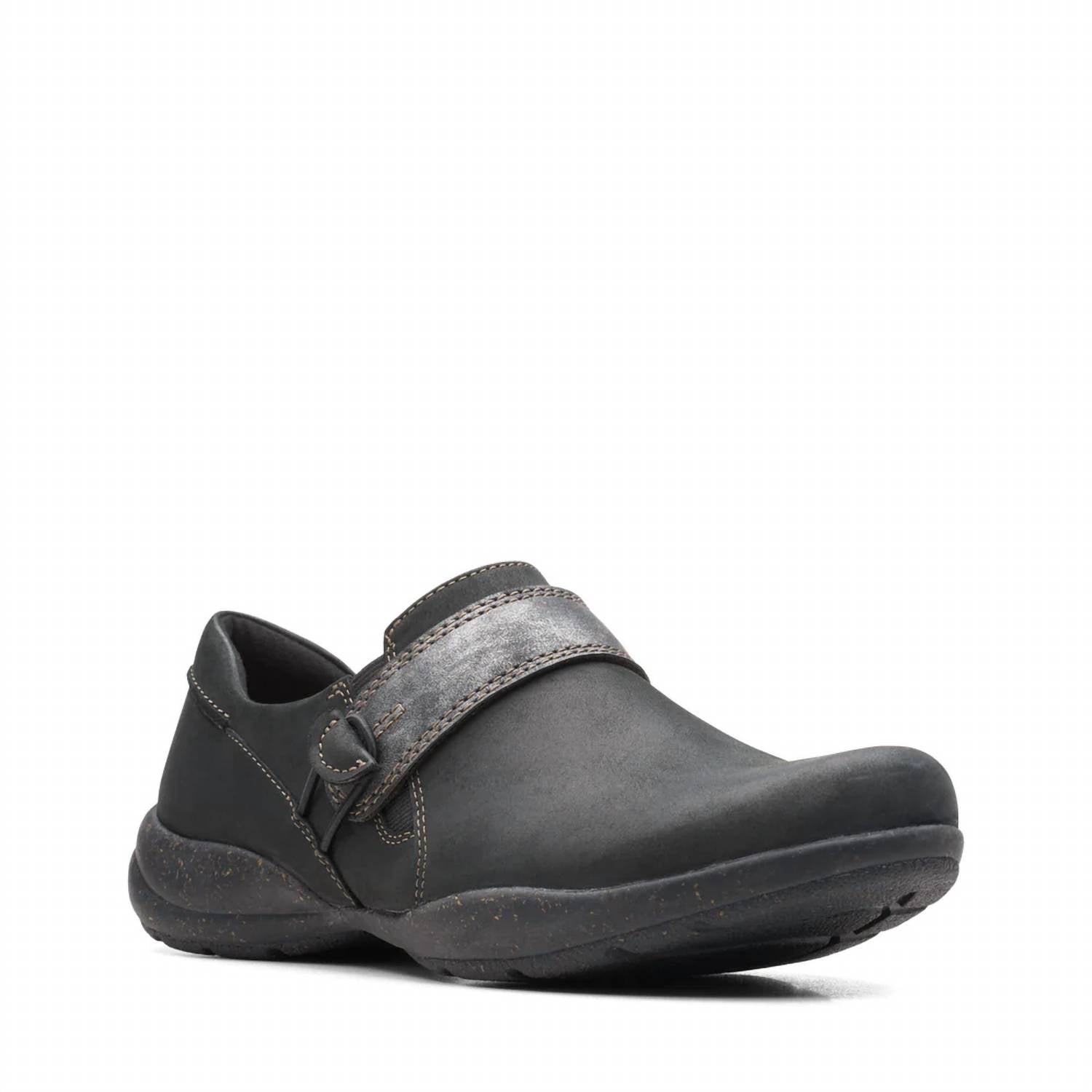Clarks - Women's Roseville Dot Casual Shoes - black - flats - leather