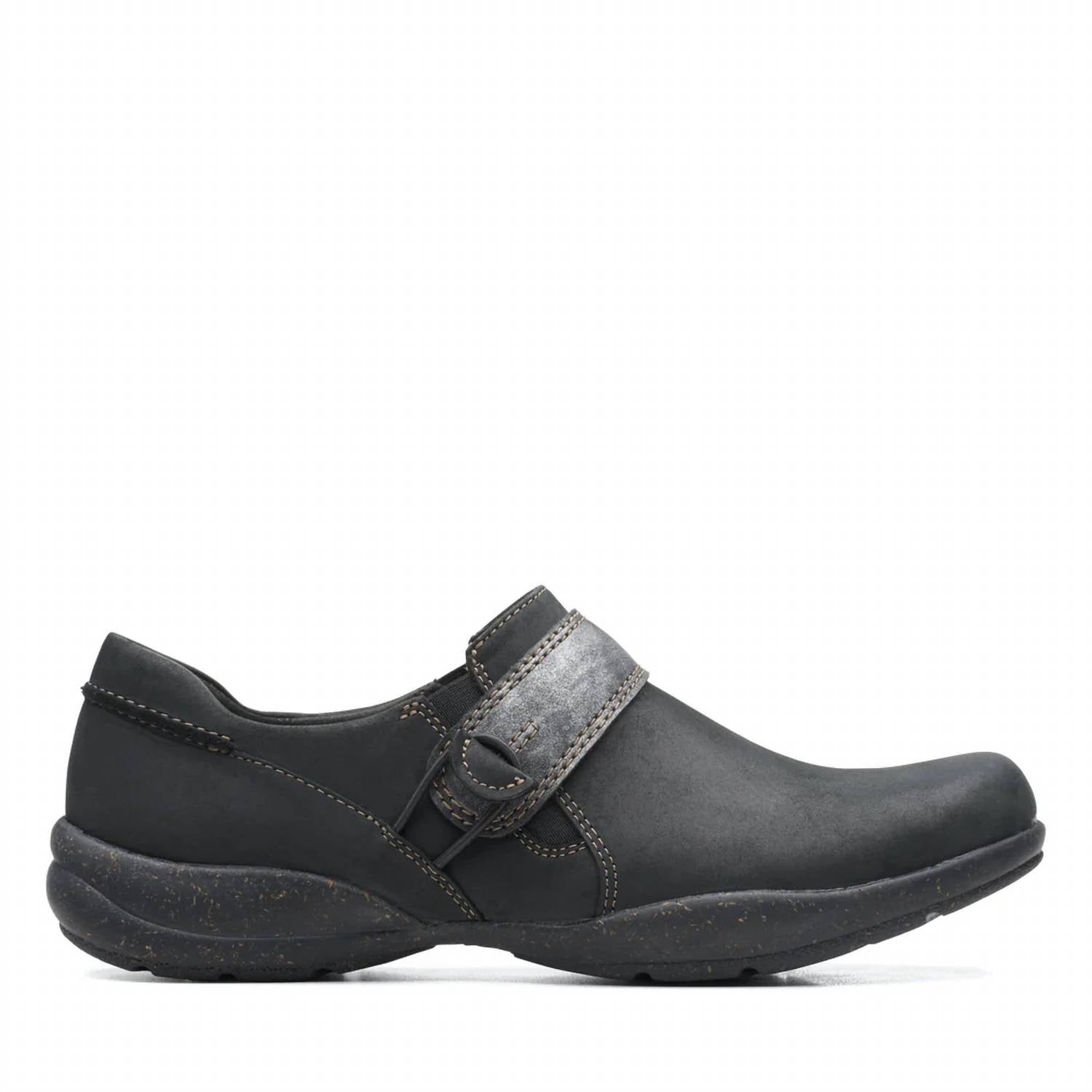 Clarks - Women's Roseville Dot Casual Shoes - black - flats - leather
