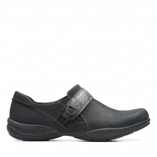 Clarks - Women's Roseville Dot Casual Shoes - black - flats - leather