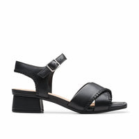 Clarks - Women's Serina 35 Cross Sandals - black - leather - sandals