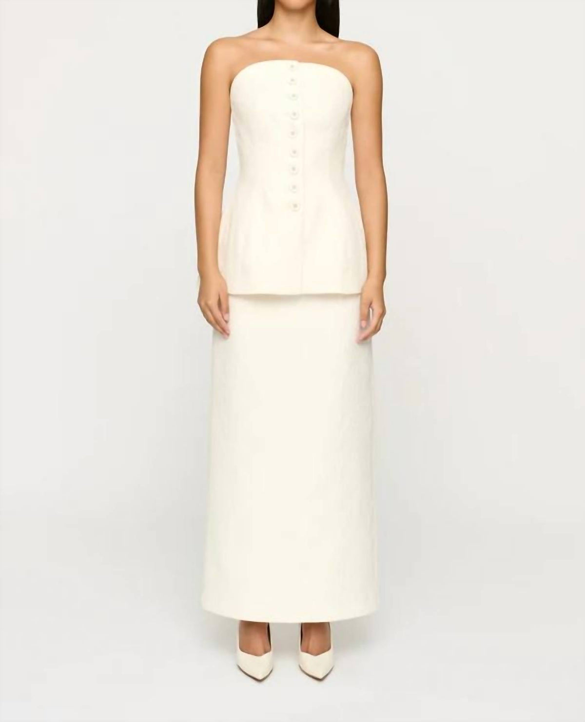 Clea - Albedo Strapless Top