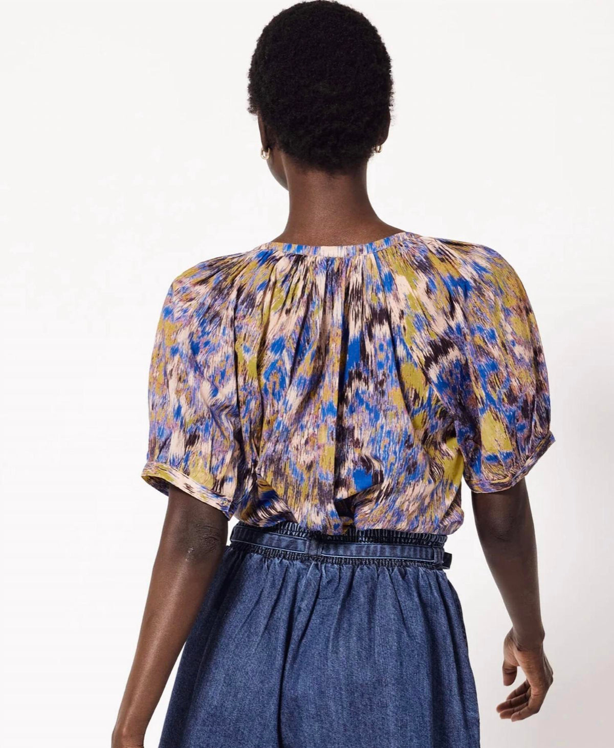Cleobella - Irena Blouse Azucar Print