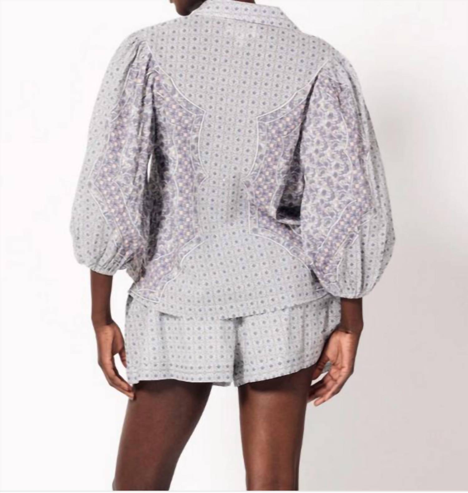Cleobella - Paloma Blouse And Short Set - clothing - cotton - loungewear