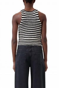 Clo - Knitted Tank - black - clothing - cotton