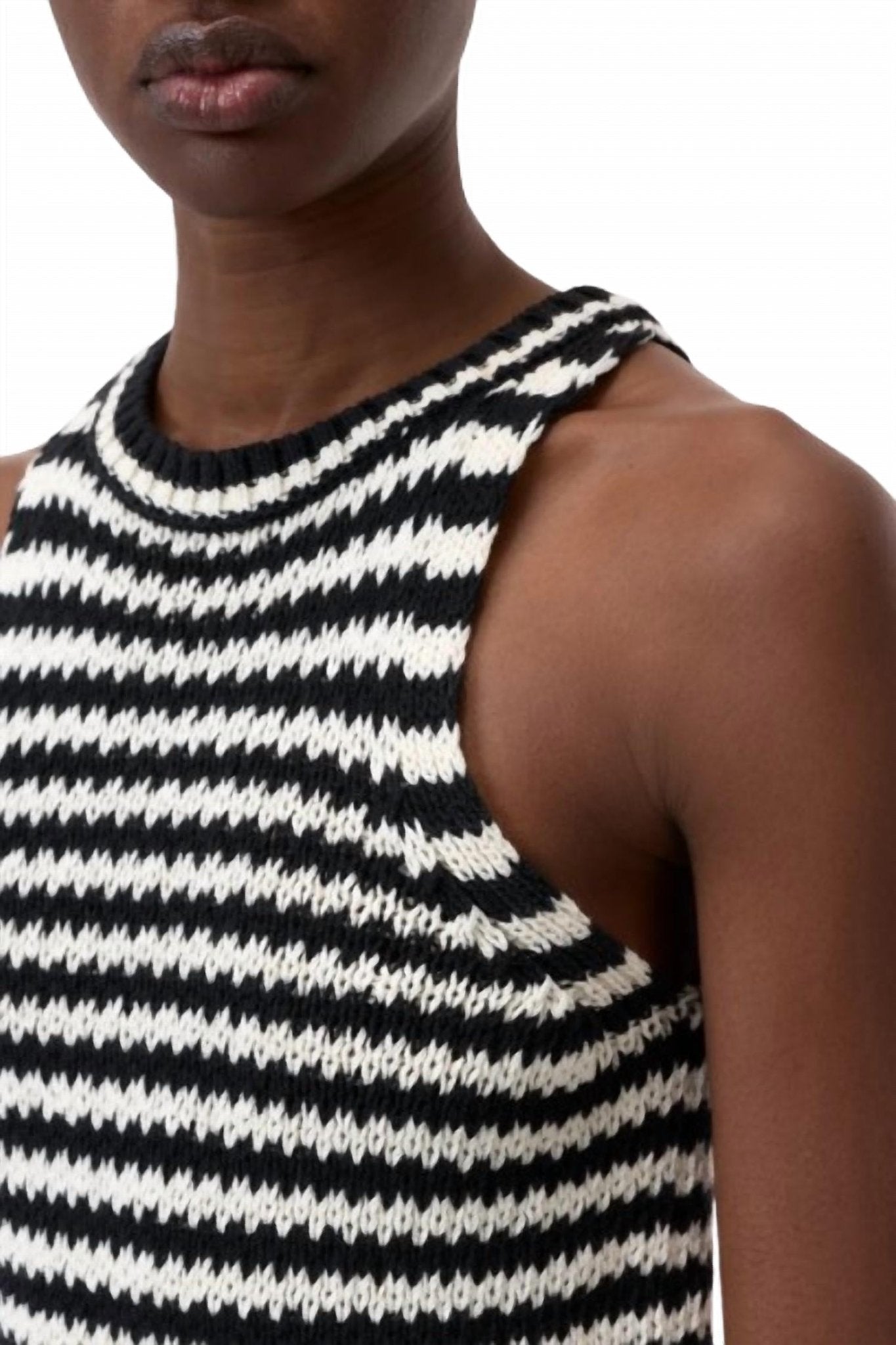Clo - Knitted Tank - black - clothing - cotton