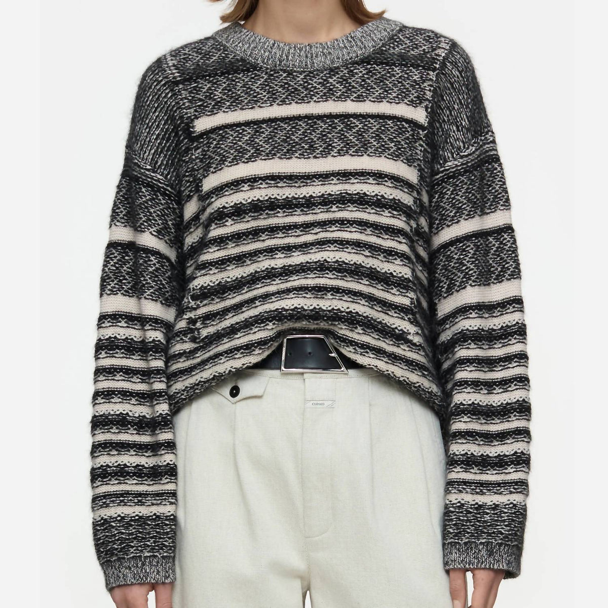 Closed - Alpaca Mix Jacquard Jumper Pullover