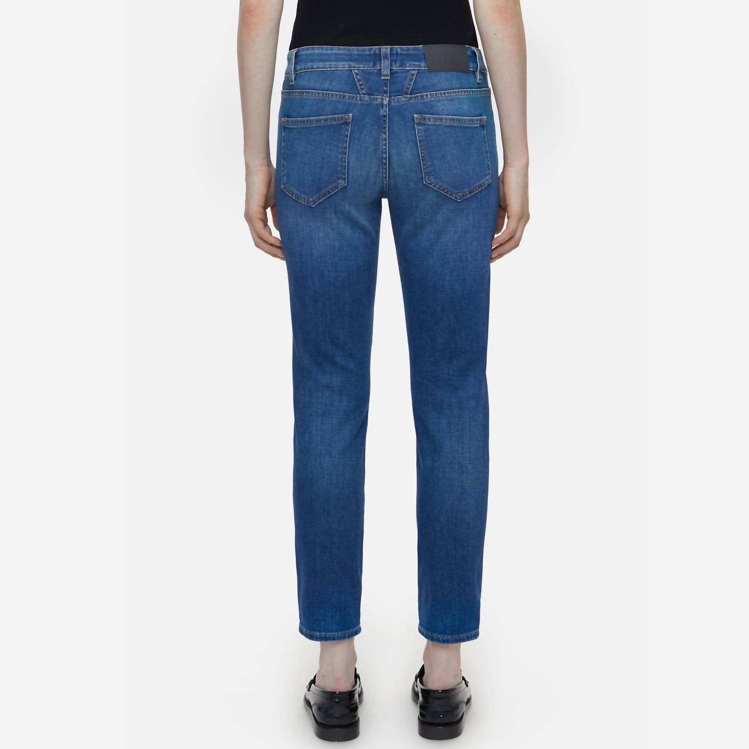 Closed - Baker Mid Rise Skinny Jeans - blue - clothing - cotton