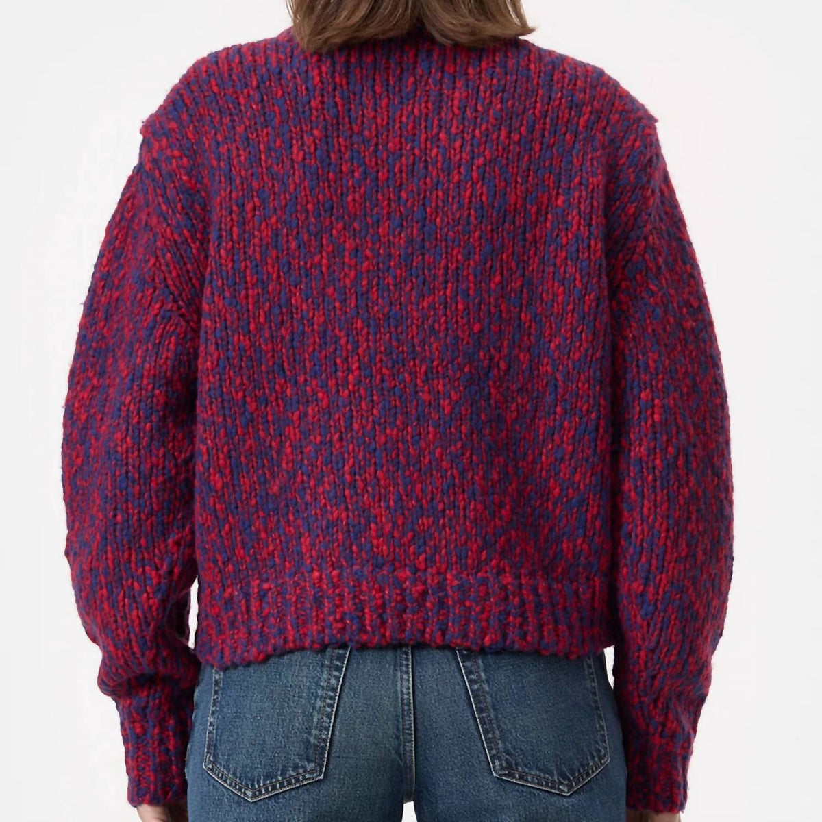 Closed - Cropped Crewneck Wool Sweater