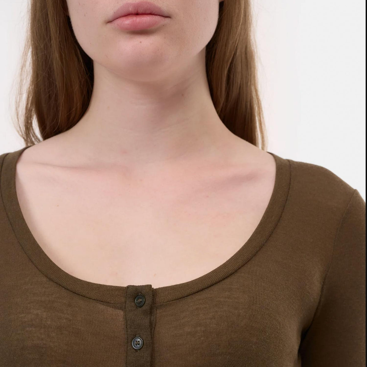 Closed - Deep Scoopneck Long Sleeve Tee