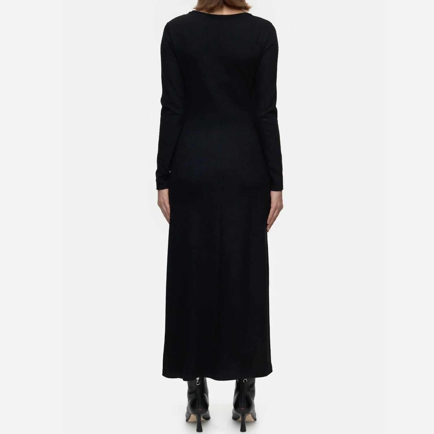 Closed - Draped Midi Dress - black - clothing - dresses