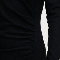 Closed - Draped Midi Dress - black - clothing - dresses