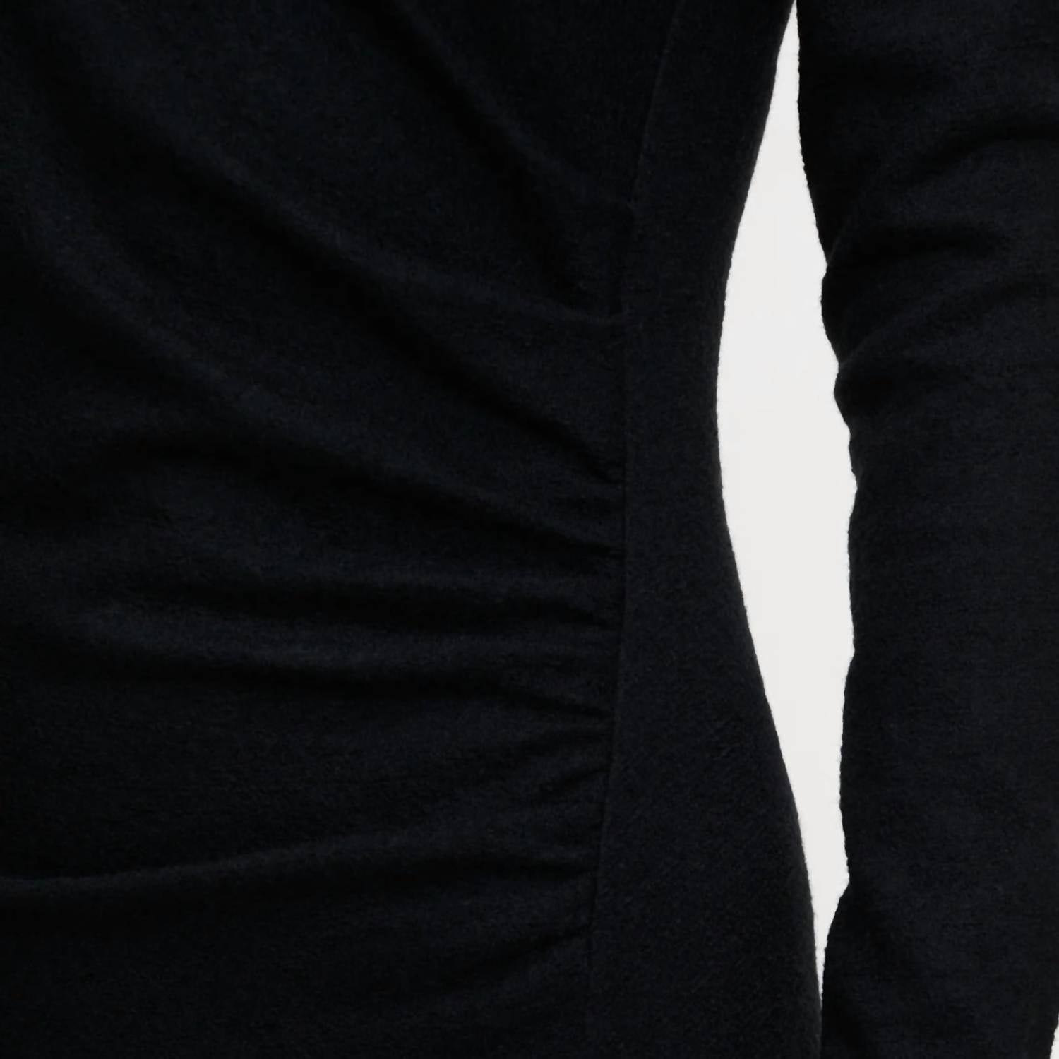 Closed - Draped Midi Dress - black - clothing - dresses