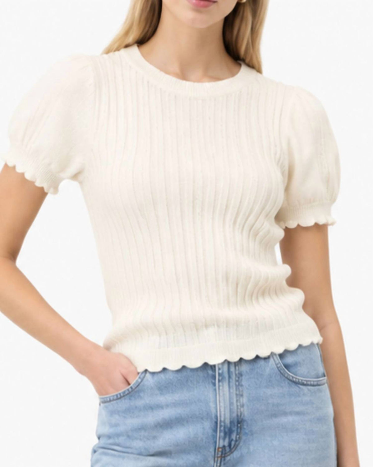 Closed - Effect Crinkle Blouse