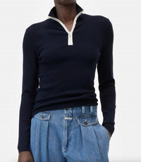 Closed - Half-zip Long Sleeve Sweater