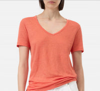 Closed - Linen V-Neck T-Shirt