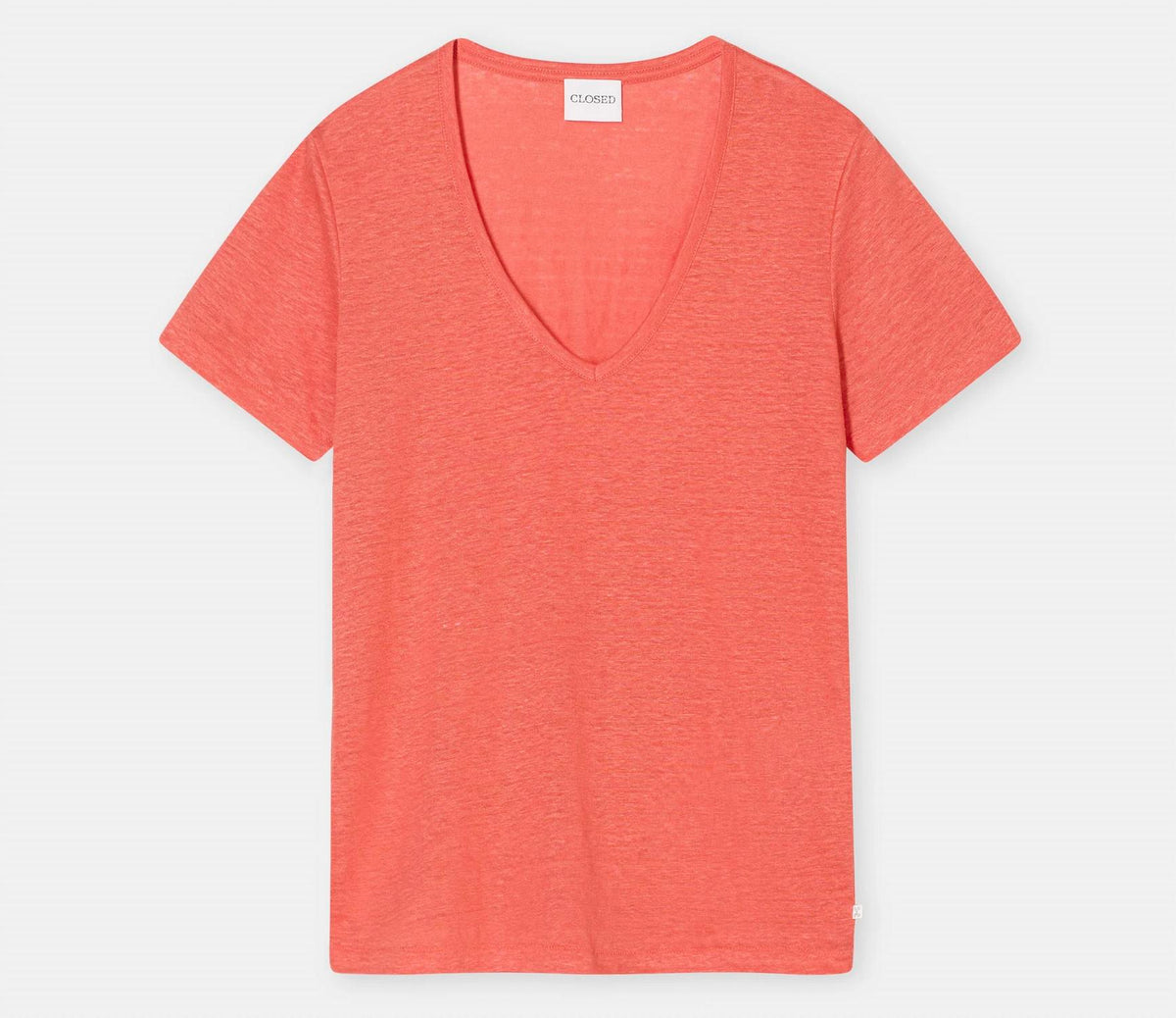 Closed - Linen V-Neck T-Shirt