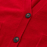 Closed - Long Sleeve Wool Cardigan - cardigans - clothing - red