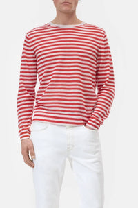 Closed - Men's Striped Crewneck Sweater