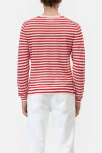 Closed - Men's Striped Crewneck Sweater
