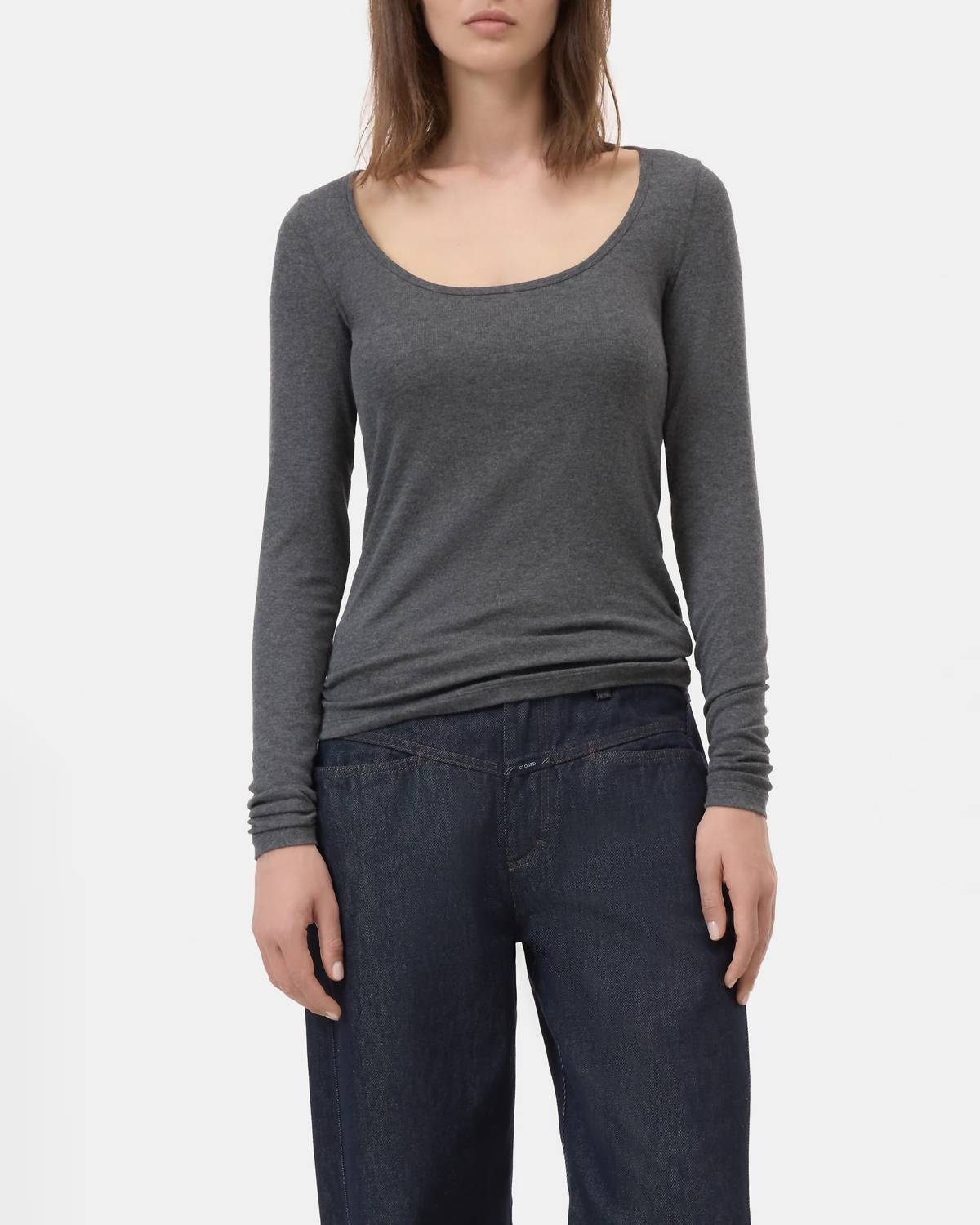Closed - Modal-cashmere Blend Long Sleeve Top