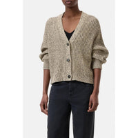 Closed - Mouline Yarn Cardigan - beige - cardigans - clothing