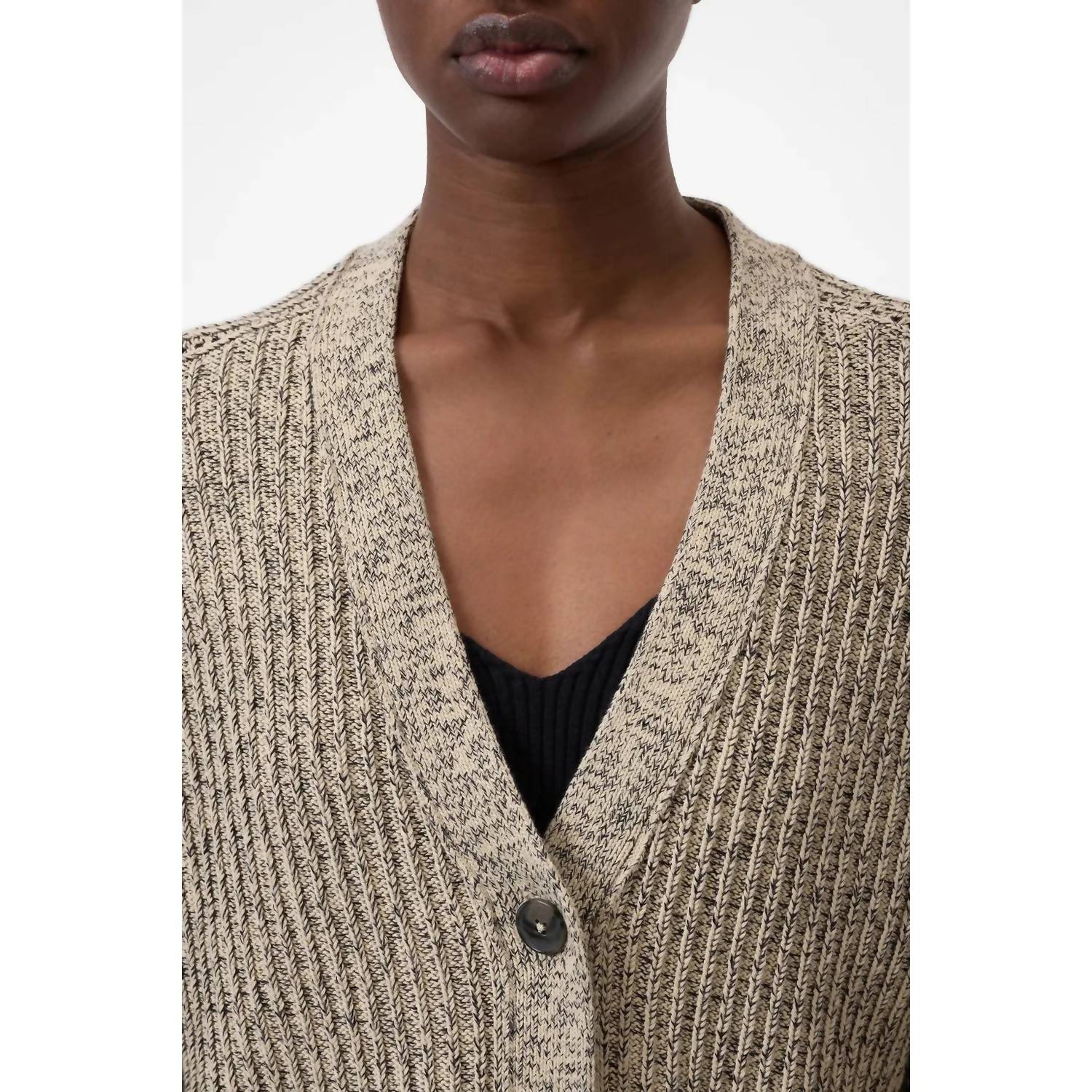 Closed - Mouline Yarn Cardigan - beige - cardigans - clothing
