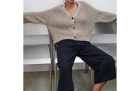 Closed - Mouline Yarn Cardigan - beige - cardigans - clothing