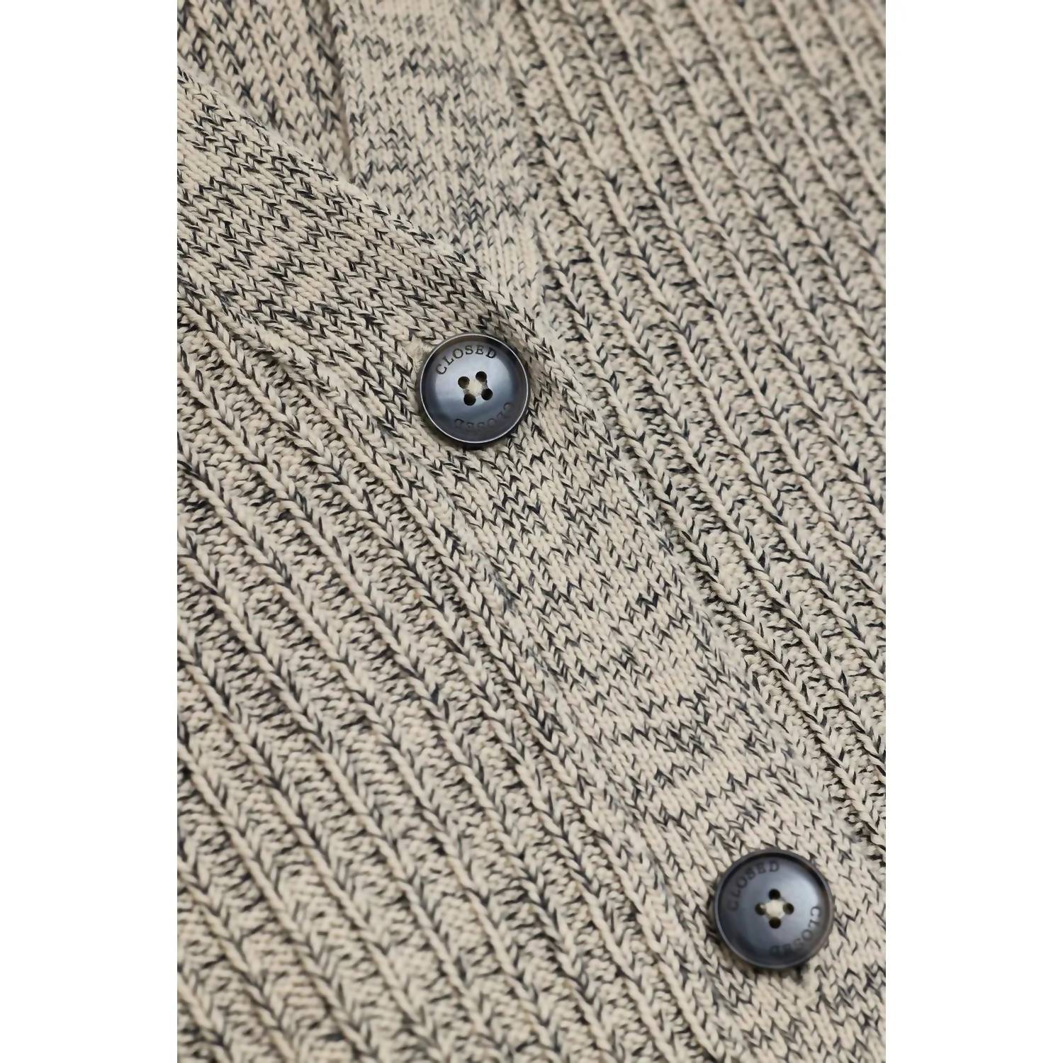 Closed - Mouline Yarn Cardigan - beige - cardigans - clothing