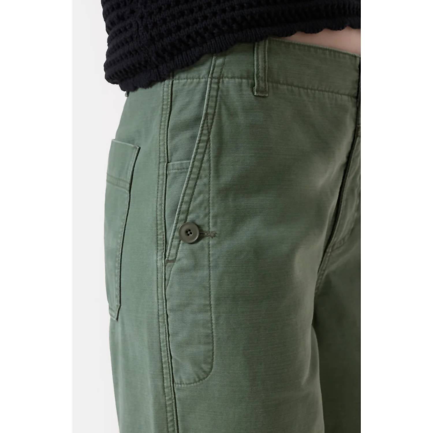 Closed - Rovea Relaxed Pants - clothing - cotton - green