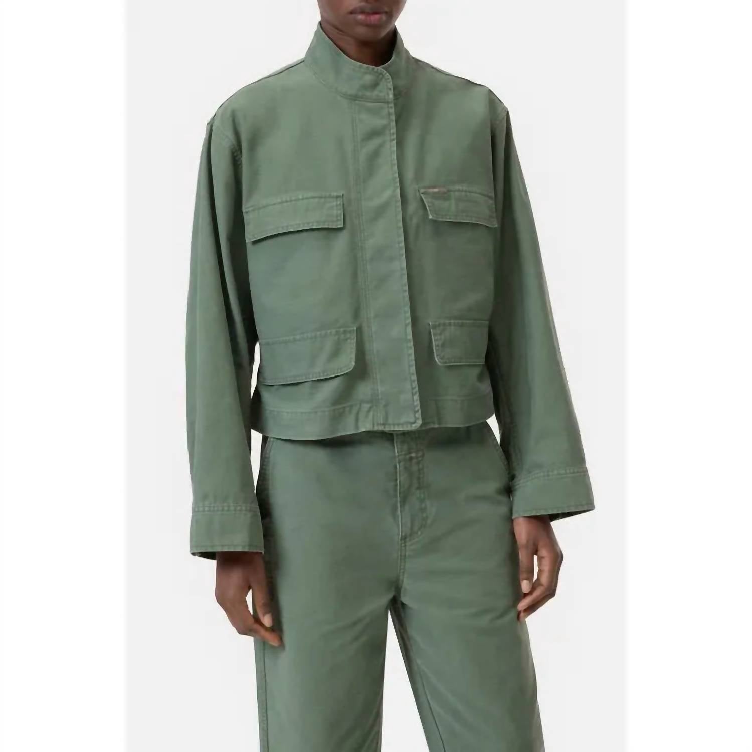 Closed - Rovea Relaxed Pants - clothing - cotton - green