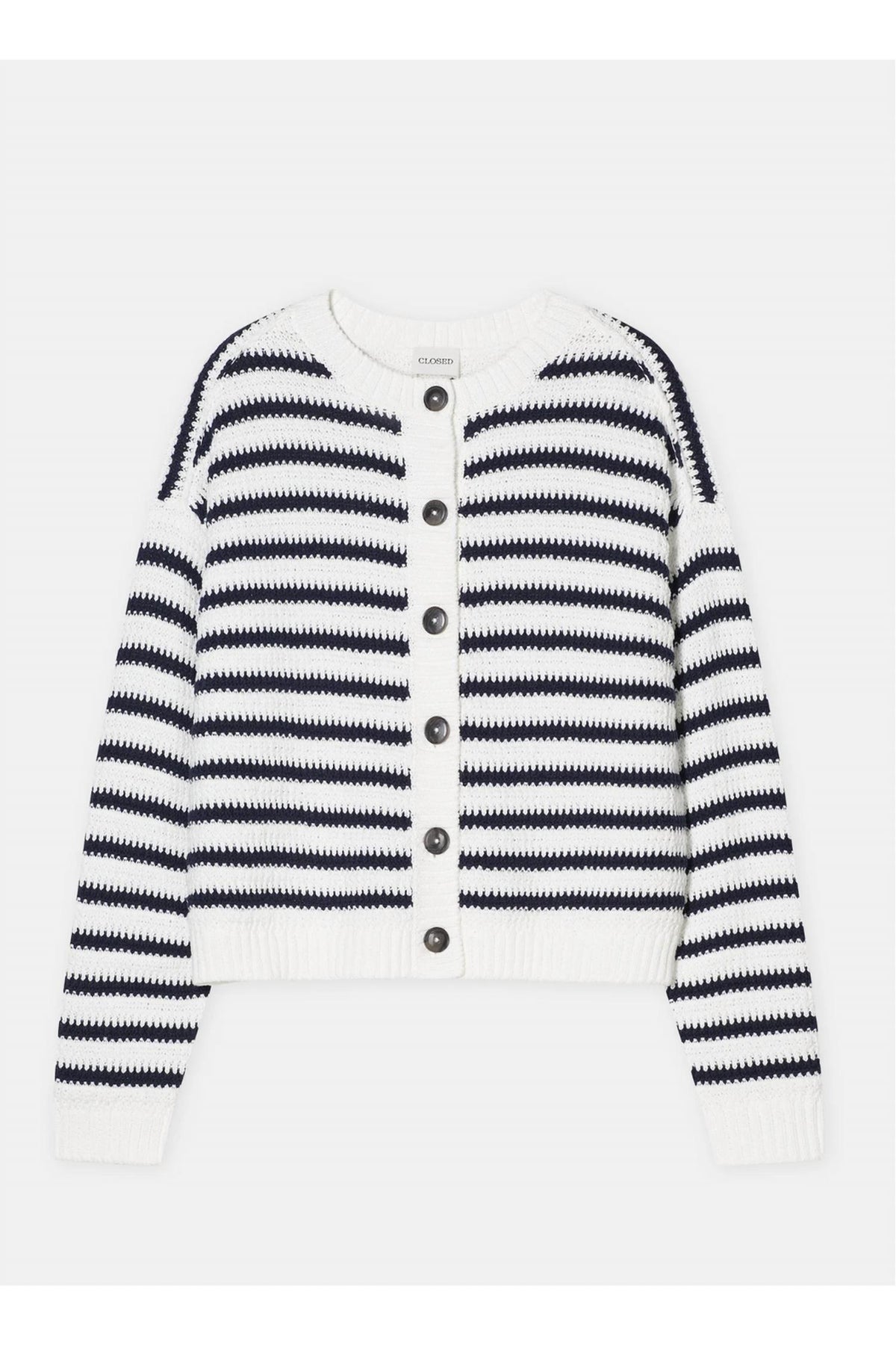 Closed - Striped Crew Cardigan
