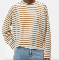 Closed - Striped Crew Neck Long Sleeve Sweatshirt