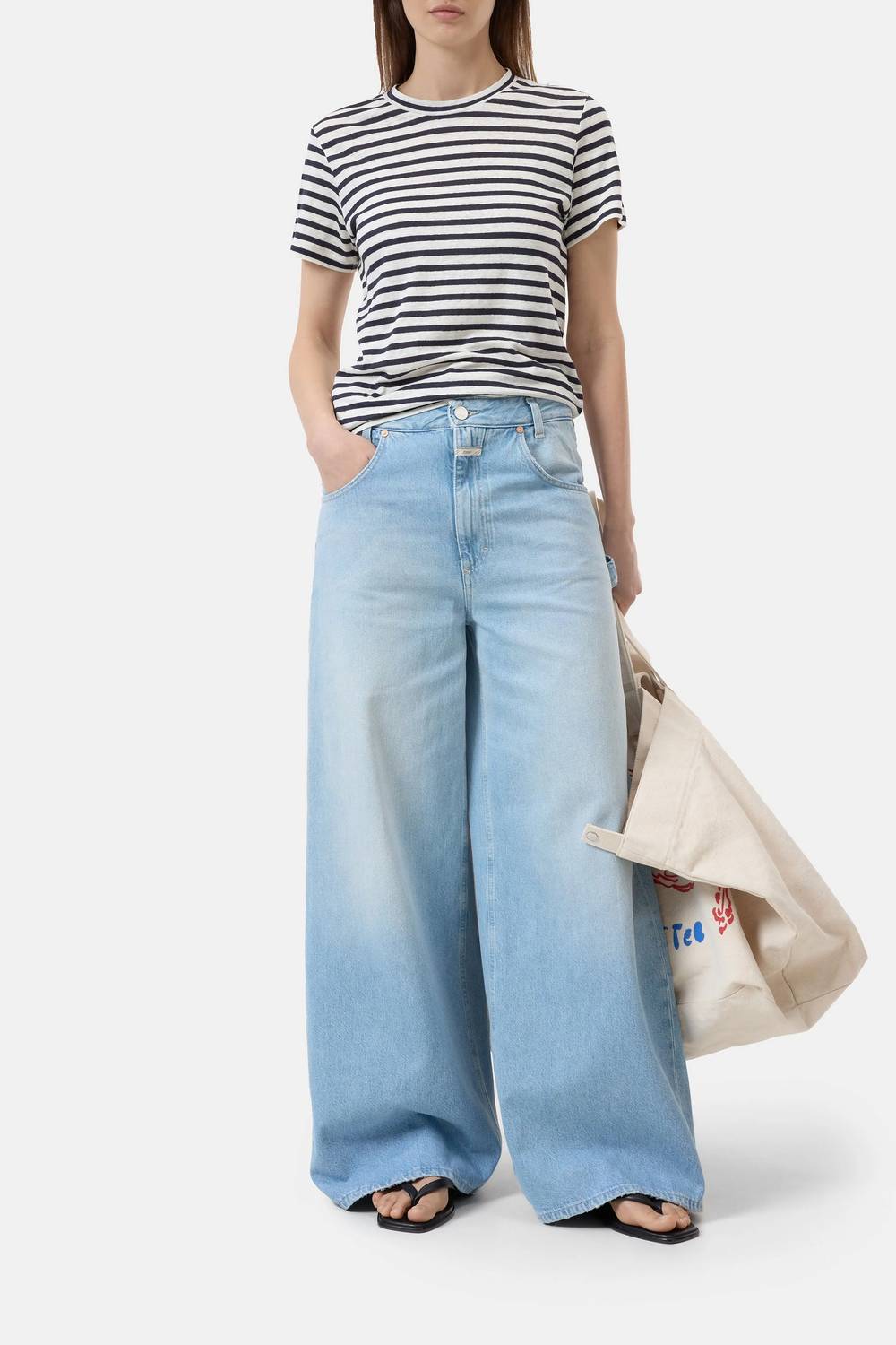 Closed - Striped Linen T-shirt