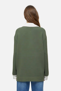 Closed - Women's Polo Shirt In Two - tone - cardigans - clothing - cotton - blend