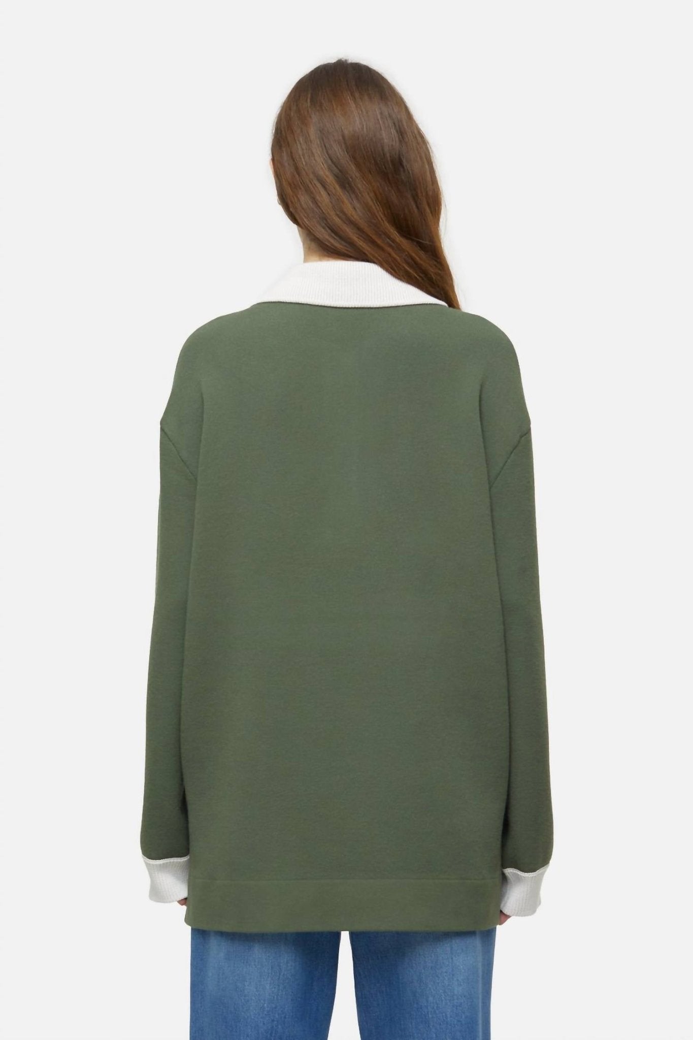 Closed - Women's Polo Shirt In Two - tone - cardigans - clothing - cotton - blend