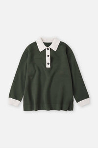 Closed - Women's Polo Shirt In Two - tone - cardigans - clothing - cotton - blend