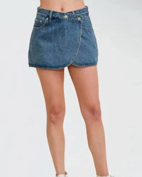 Cloud Ten - Denim Wrap Skort